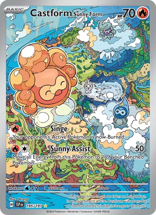 Castform Sunny Form, 195/191