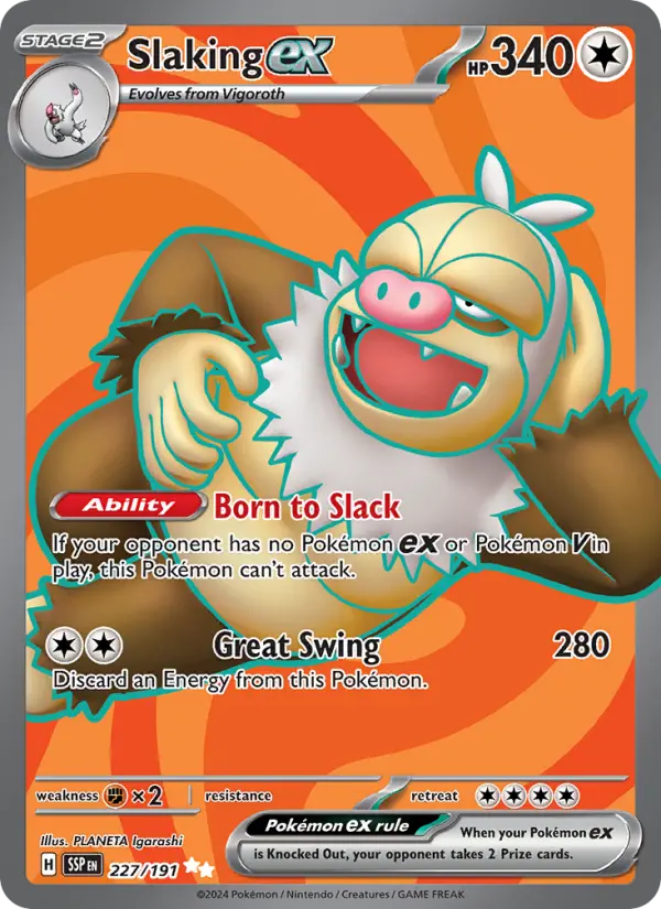 Slaking ex, 227/191