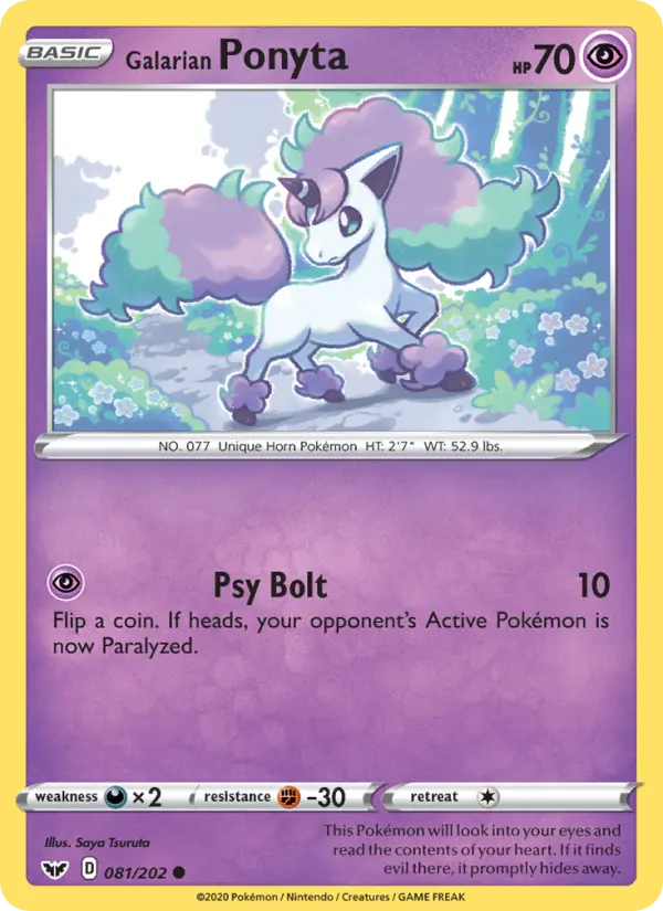 Galarian Ponyta, 081/202