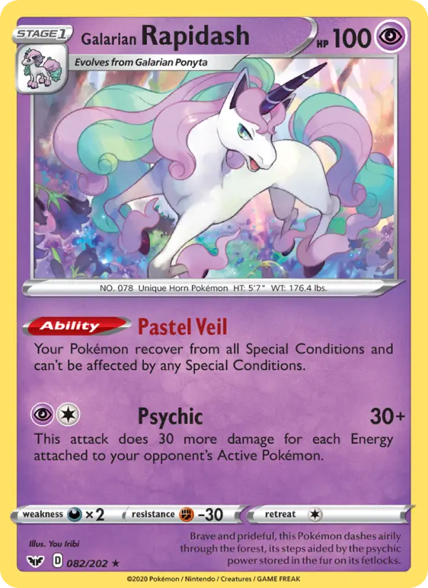 Galarian Rapidash, 082/202