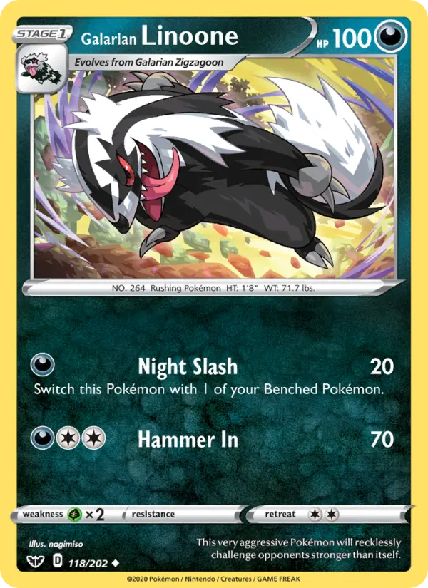 Galarian Linoone, 118/202