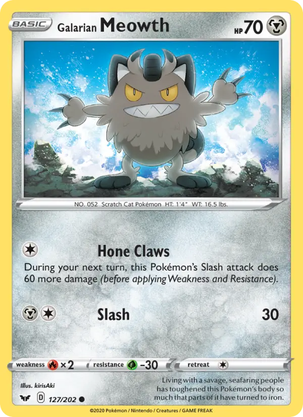 Galarian Meowth, 127/202