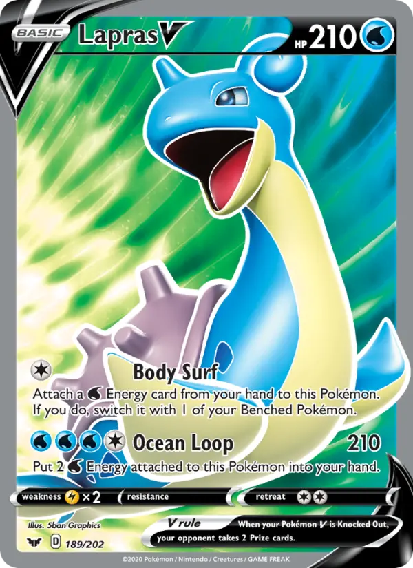 Lapras V, 189/202