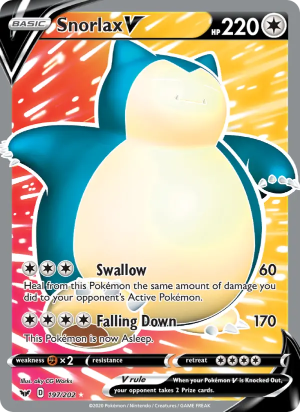 Snorlax V, 197/202