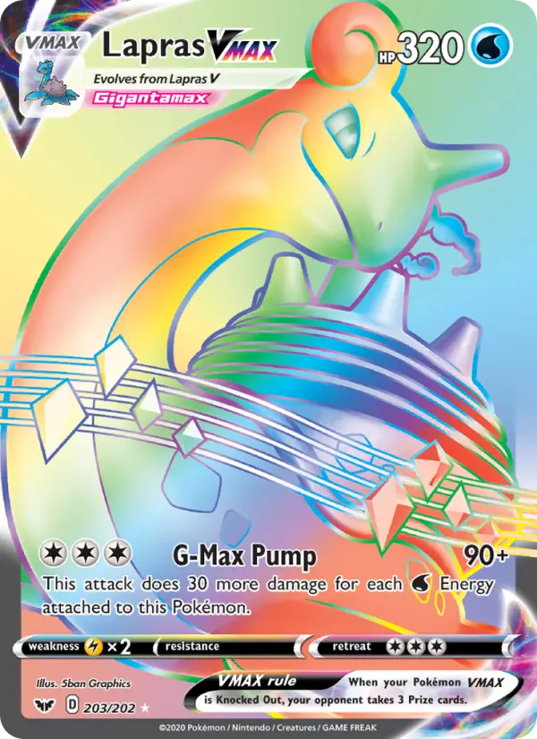 Lapras VMAX, 203/202