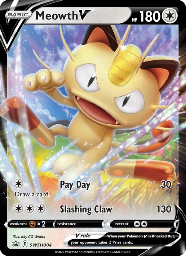 Meowth V, SWSH004