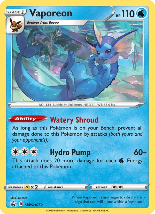 Vaporeon, SWSH072