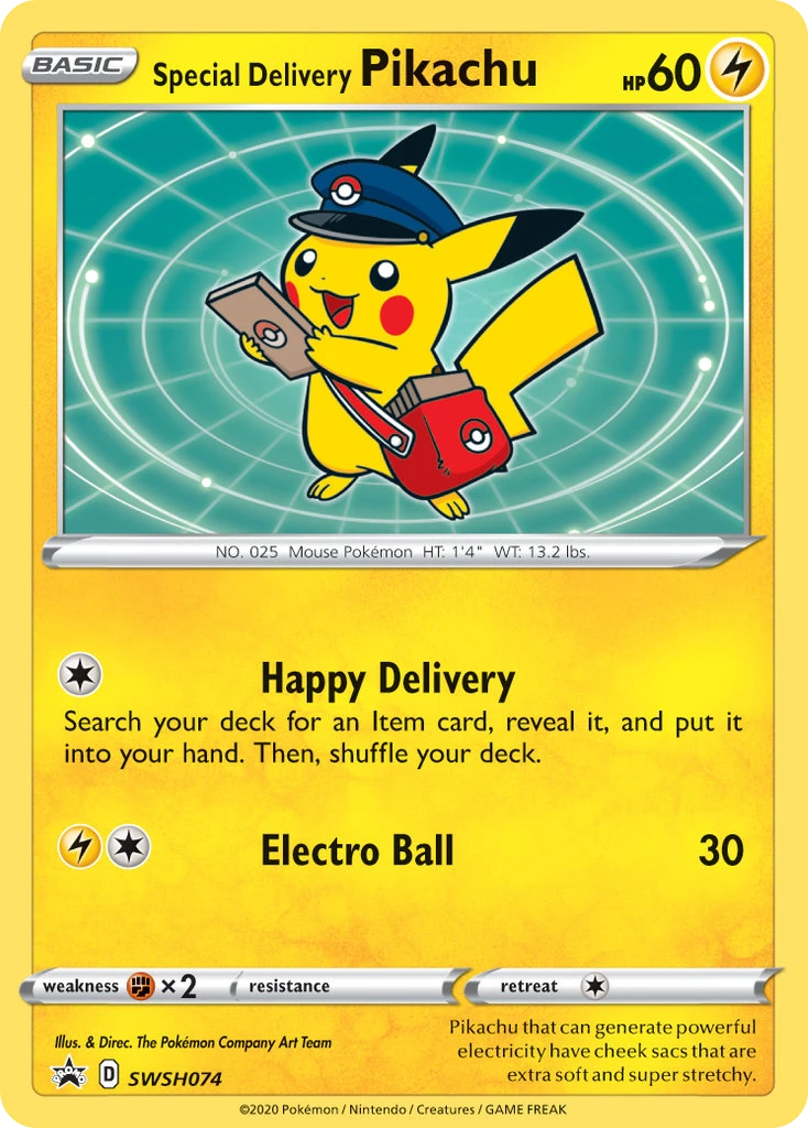 Special Delivery Pikachu, SWSH074