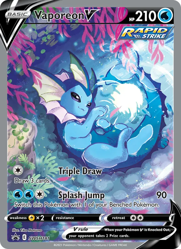 Vaporeon V, SWSH181