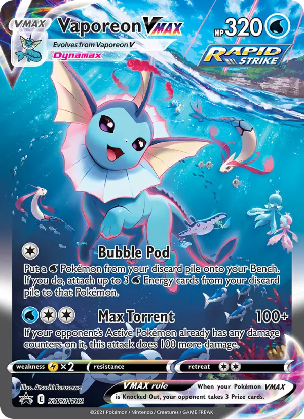 Vaporeon VMAX, SWSH182