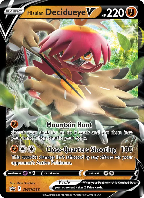 Hisuian Decidueye V, SWSH238