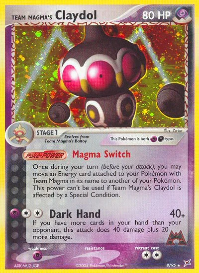 Team Magma's Claydol, 8/95