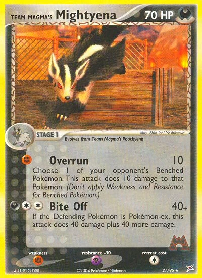 Team Magma's Mightyena, 21/95