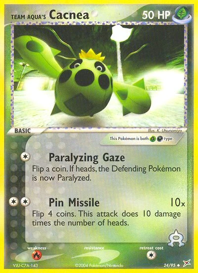Team Aqua's Cacnea, 24/95