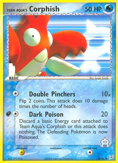 Team Aqua's Corphish, 26/95