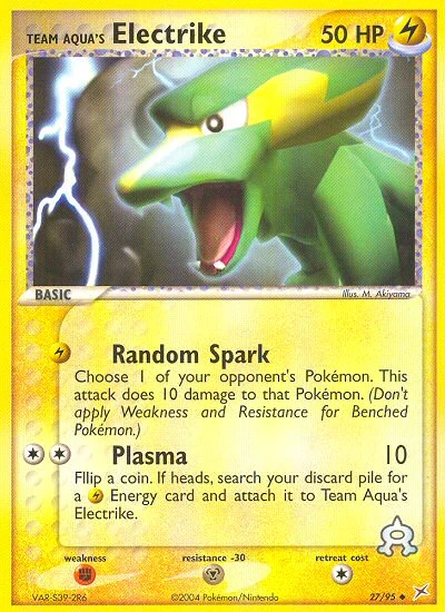 Team Aqua's Electrike, 27/95