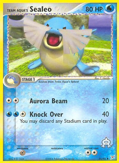 Team Aqua's Sealeo, 31/95