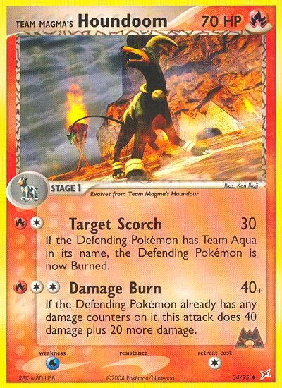 Team Magma's Houndoom, 34/95