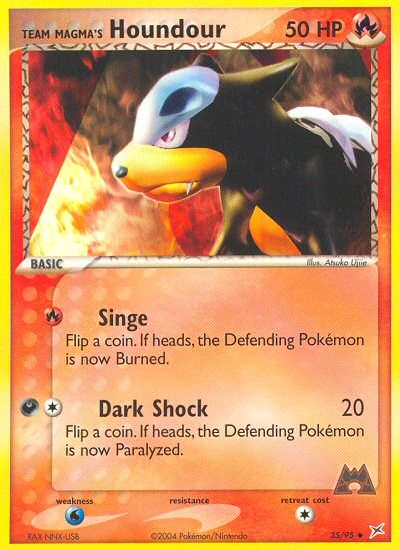 Team Magma's Houndour, 35/95