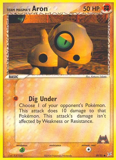 Team Magma's Aron, 59/95