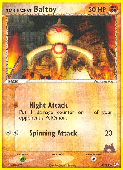 Team Magma's Baltoy, 61/95