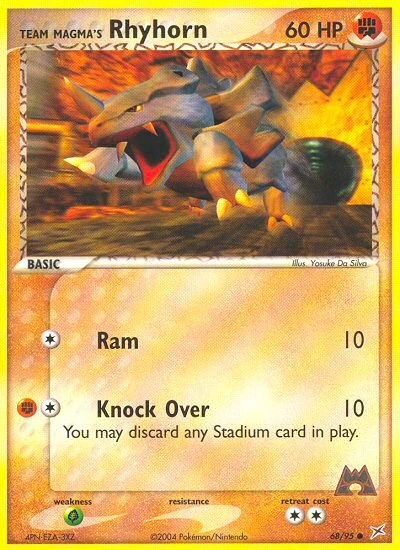 Team Magma's Rhyhorn, 68/95