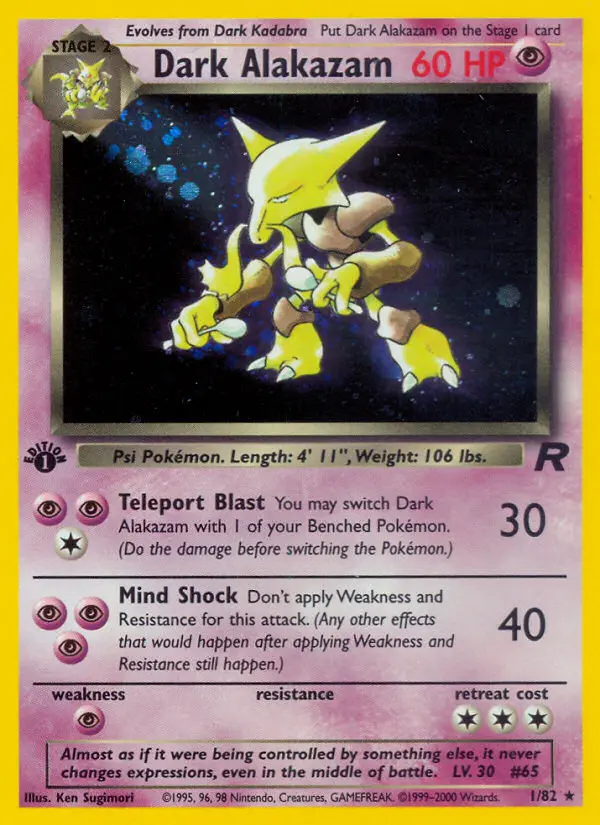 Dark Alakazam, 001/082