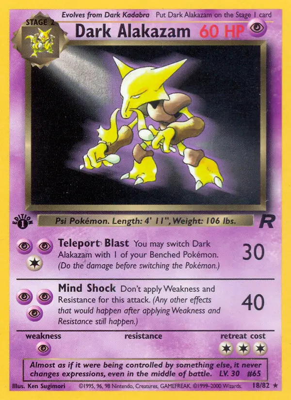 Dark Alakazam, 018/082