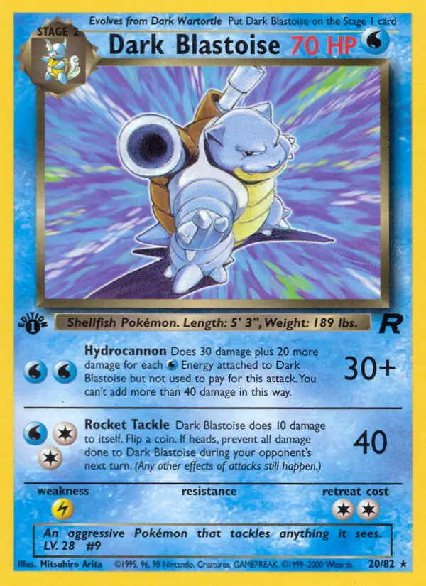 Dark Blastoise, 020/082