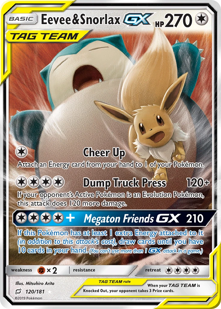 Eevee & Snorlax-GX, 120/181