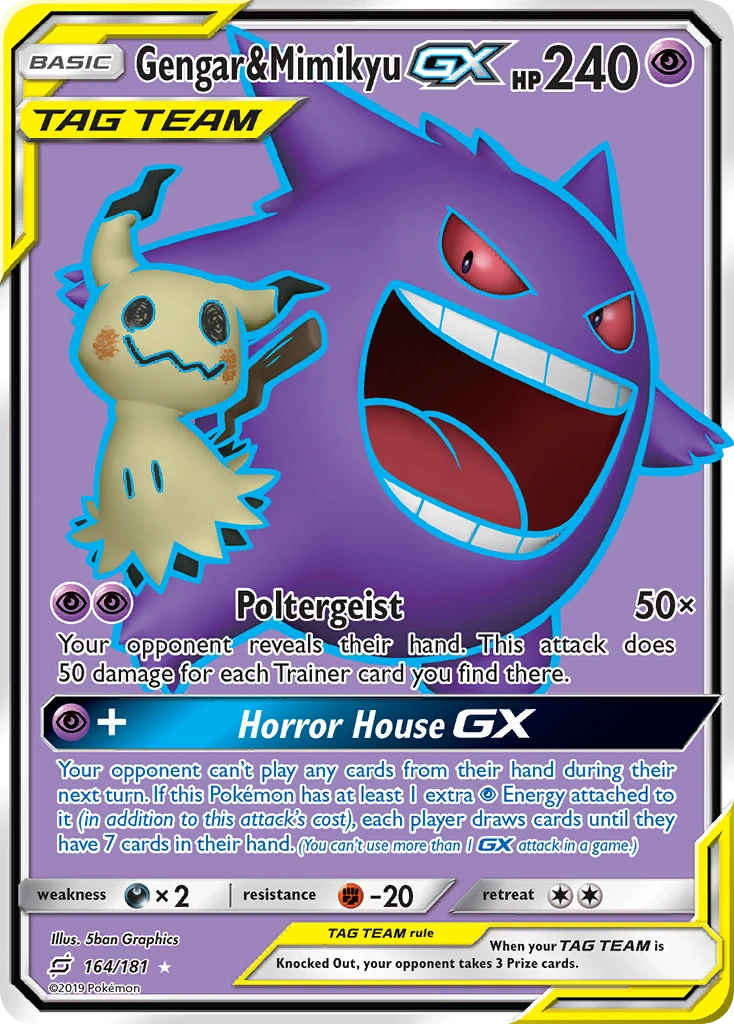 Gengar & Mimikyu-GX, 164/181