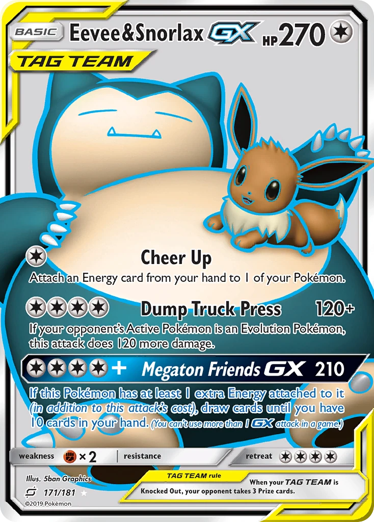 Eevee & Snorlax-GX, 171/181
