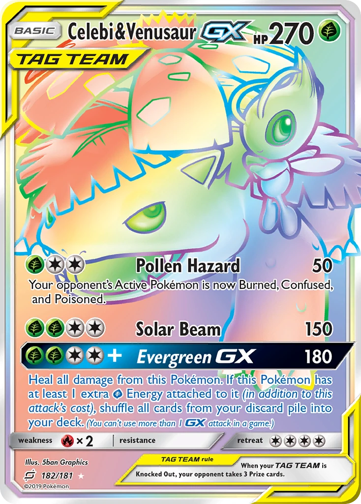 Celebi & Venusaur-GX, 182/181