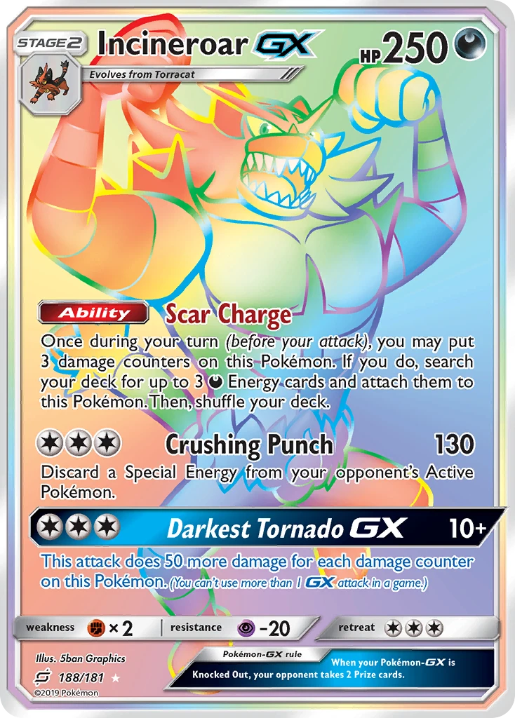 Incineroar-GX, 188/181