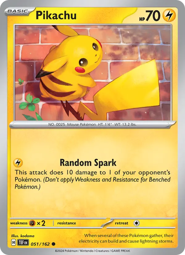 Pikachu, 051/162