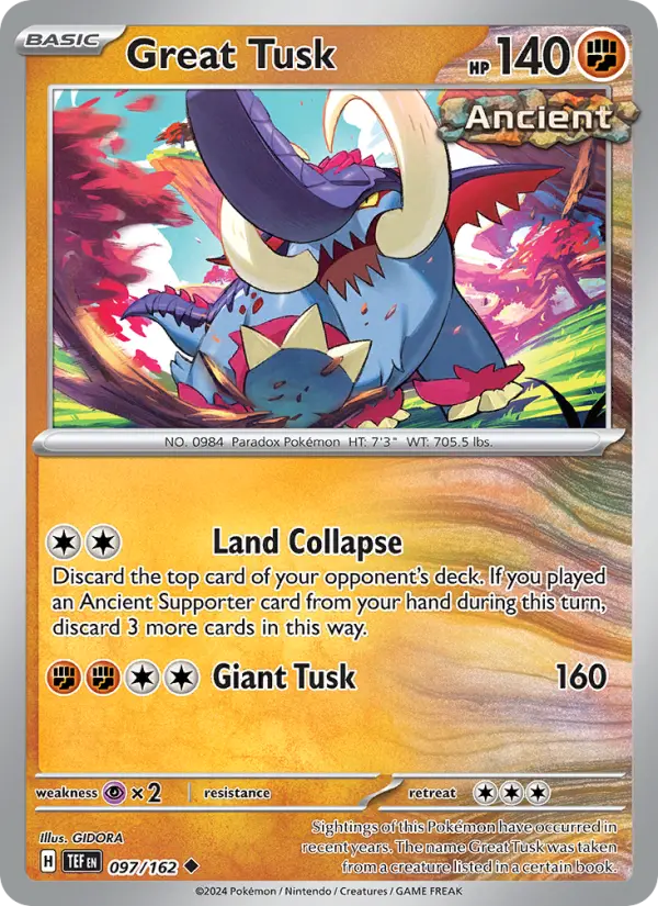 Great Tusk, 097/162
