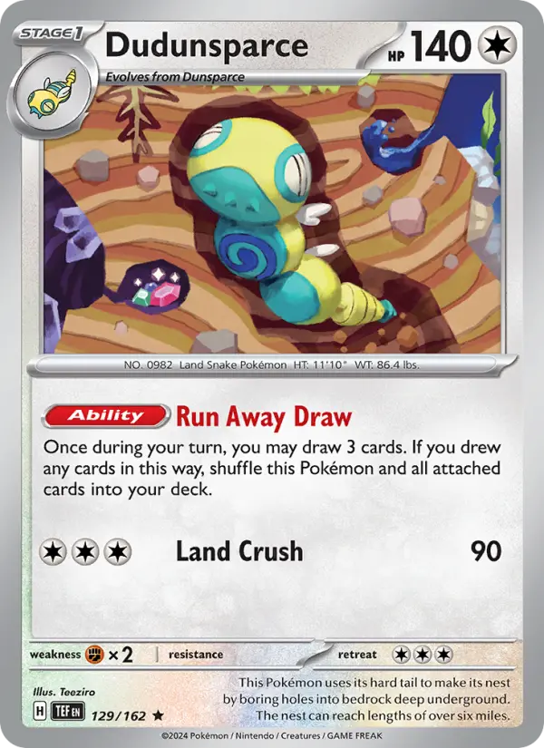 Dudunsparce, 129/162