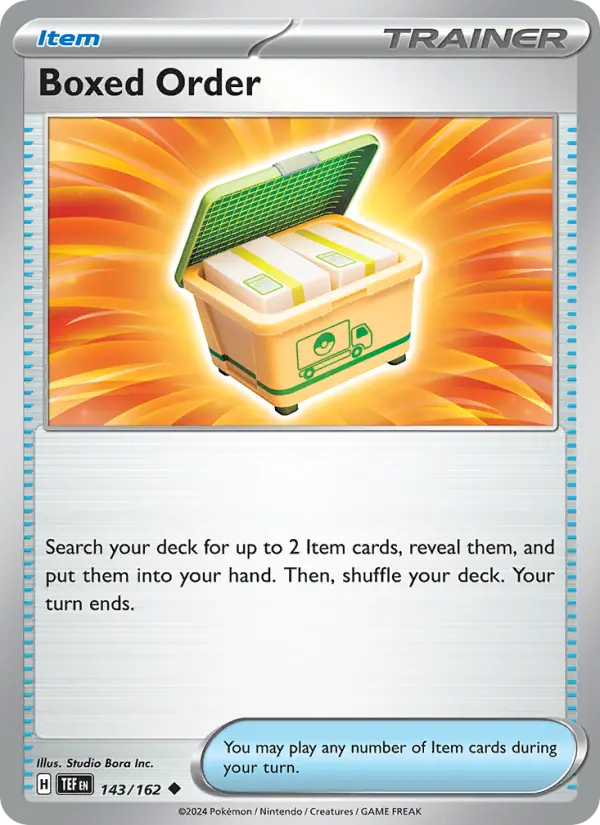 Boxed Order, 143/162