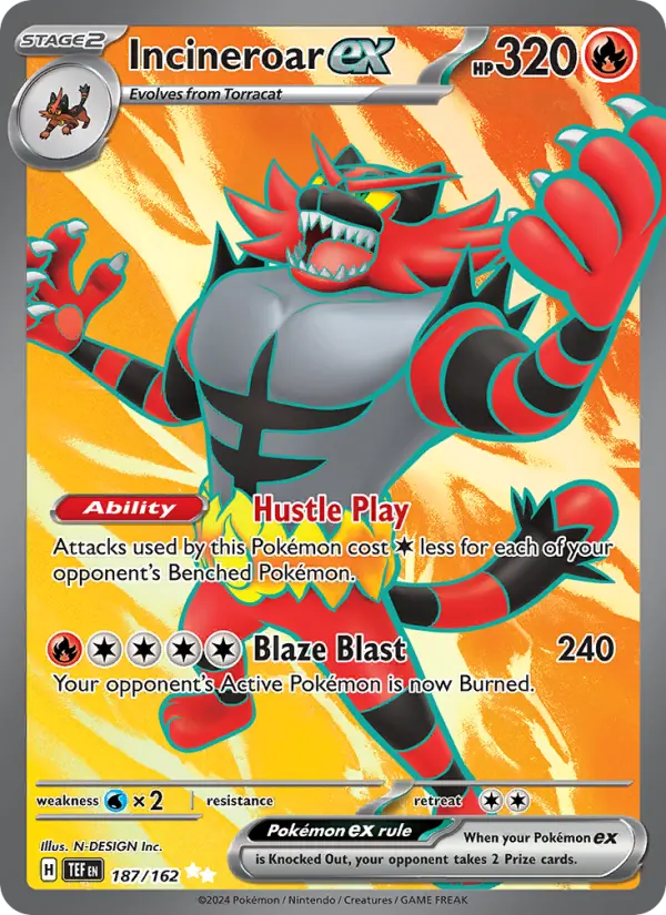 Incineroar ex, 187/162