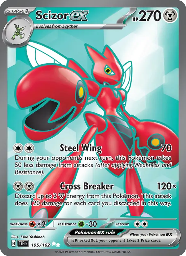 Scizor ex, 195/162