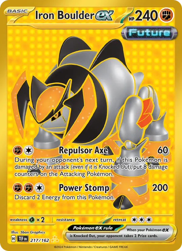 Iron Boulder ex, 217/162