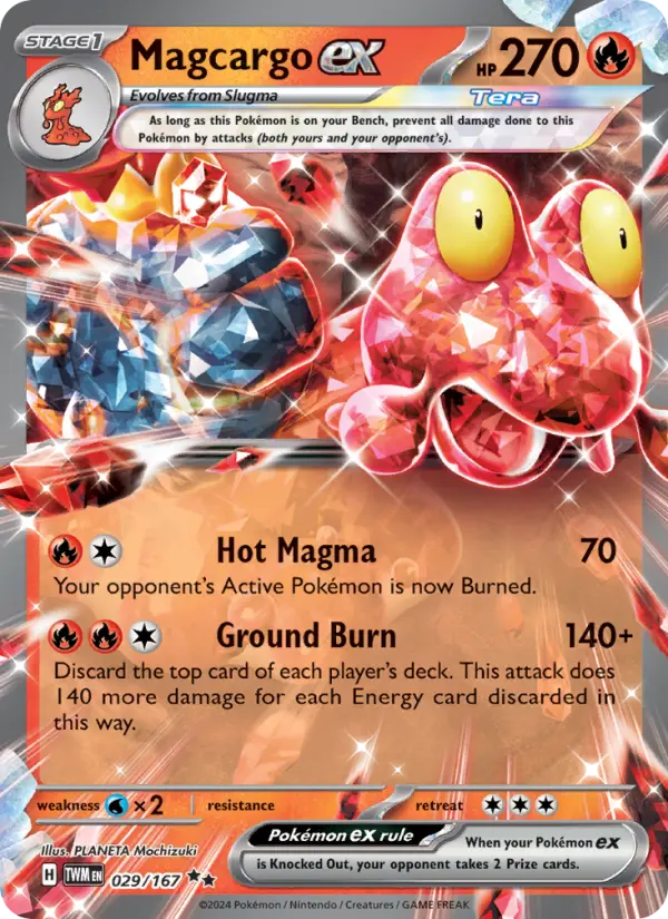 Magcargo ex, 029/167