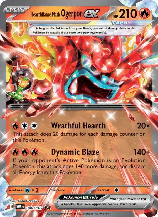 Hearthflame Mask Ogerpon ex, 040/167