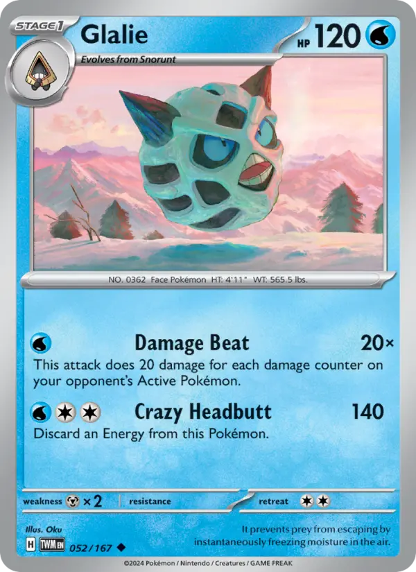 Glalie, 052/167