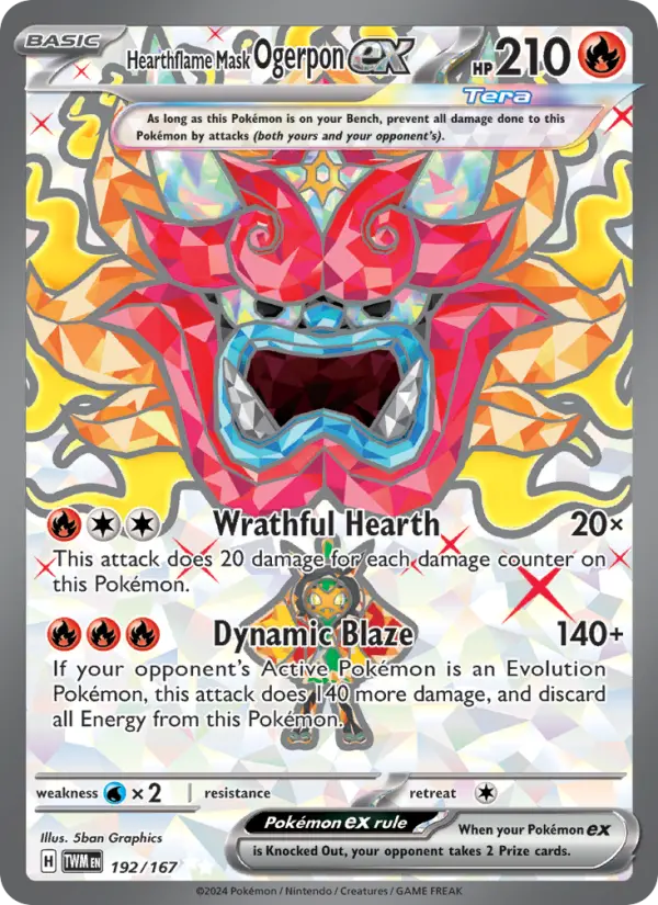 Hearthflame Mask Ogerpon ex, 192/167