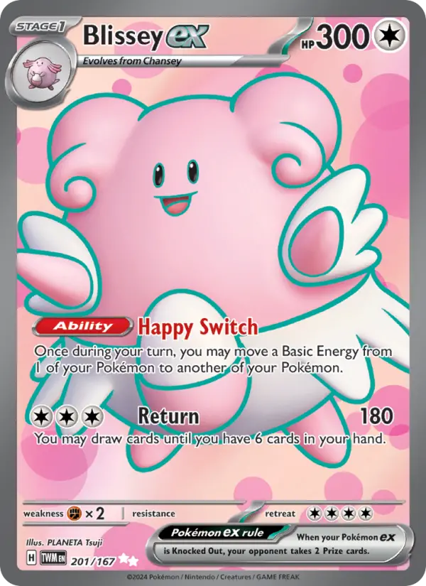 Blissey ex, 201/167