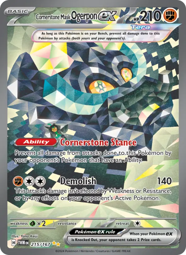 Cornerstone Mask Ogerpon ex, 215/167