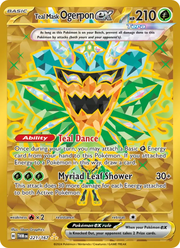 Teal Mask Ogerpon ex, 221/167