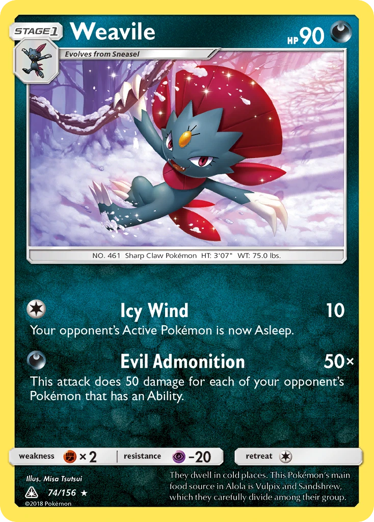 Weavile, 074/156