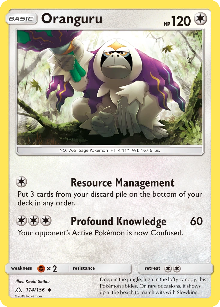 Oranguru, 114/156